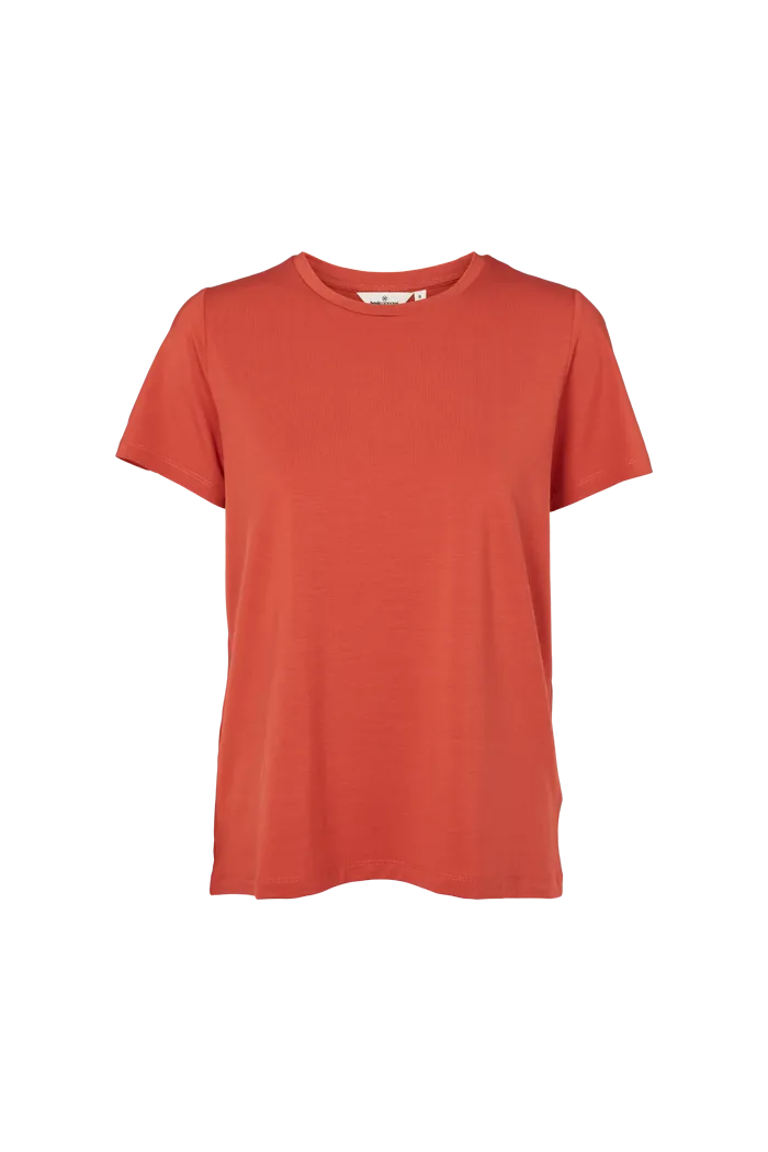 basic-apparel-jolanda-tee-t-shirt-cinnabar-tencel-kurzarm image 1