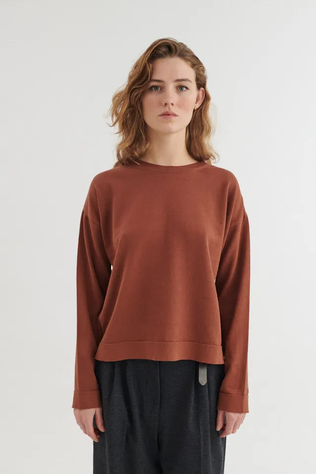 basic-apparel-kari-o-neck-strickpullover-tortoise-shell-bio image 1