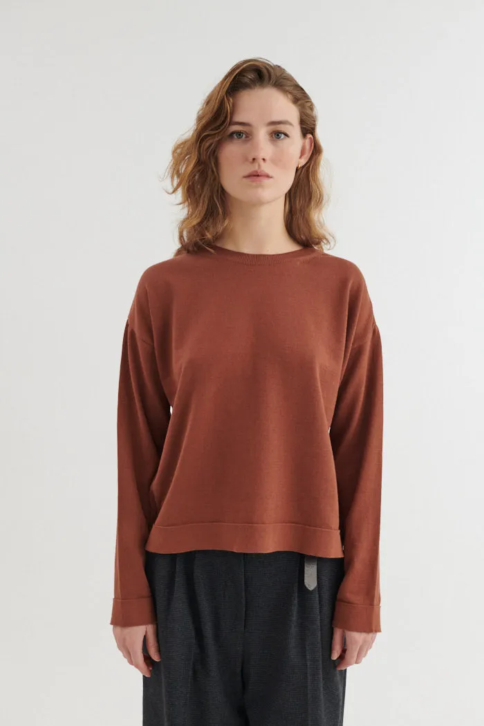basic-apparel-kari-o-neck-strickpullover-tortoise-shell-bio image 1