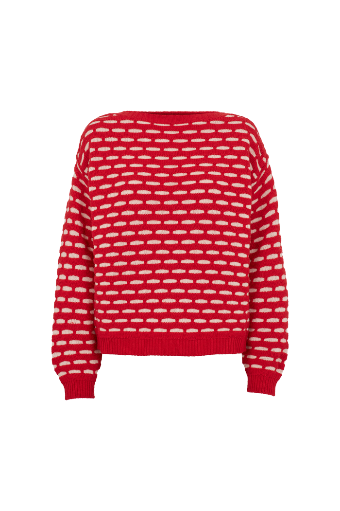 basic-apparel-wave-pullover-high-risk-red-birch-wolle-oversize image 1