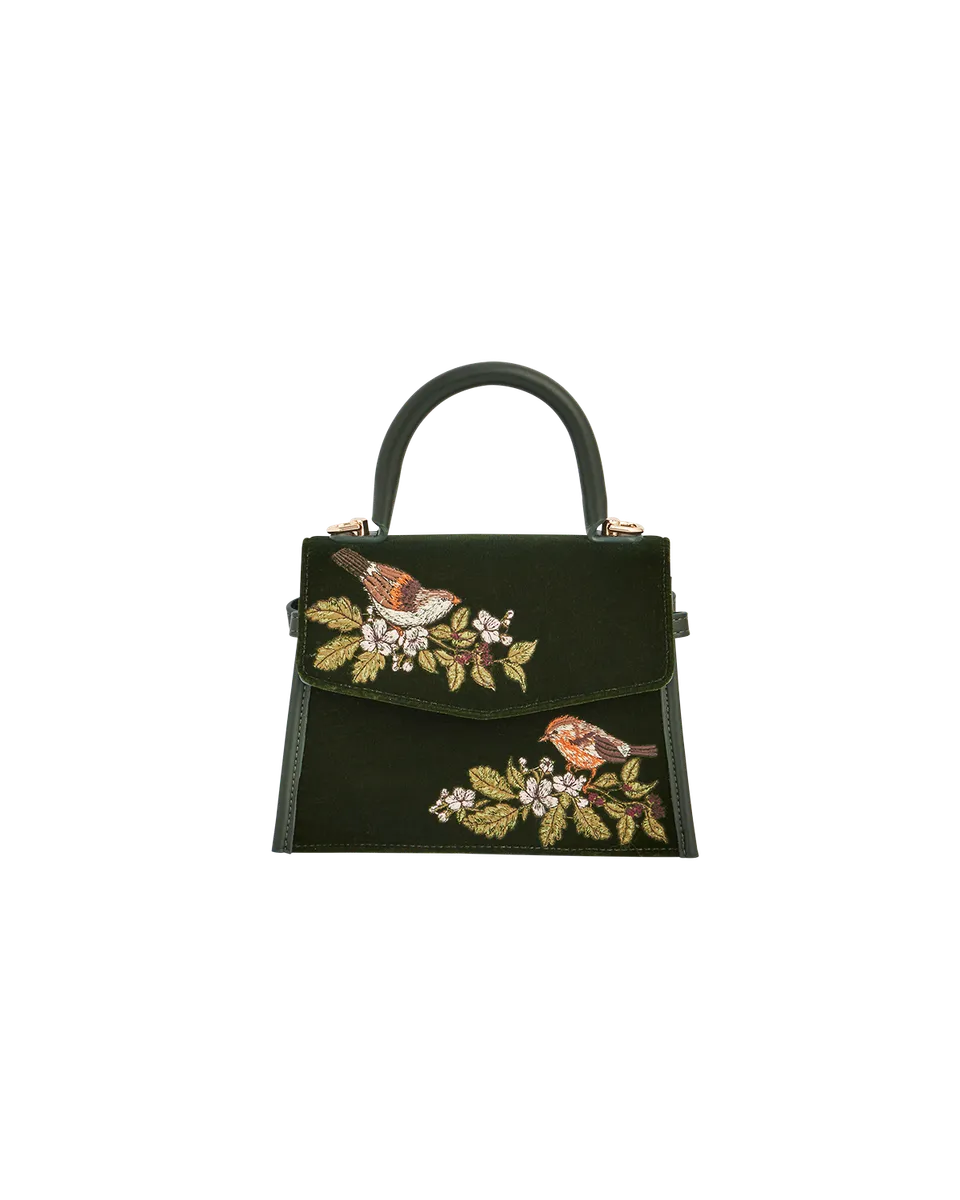 fable-england-eliza-wren-handtasche-gr-n-samt-stickerei image 1