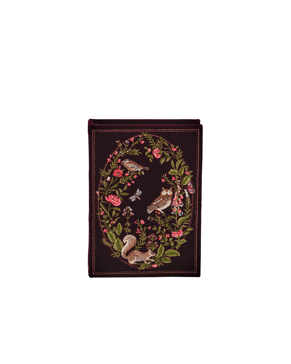fable-england-elinor-buch-clutch-burgunder-samt-bestickt image 5