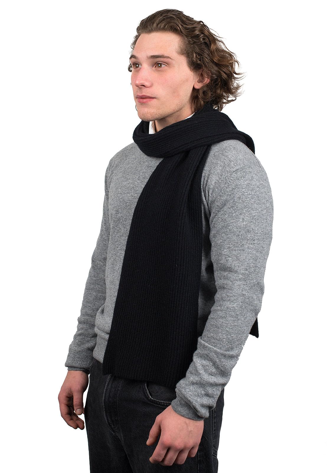 dalle-piane-cashmere-schal-gerippt-creme-100-kaschmir image 8