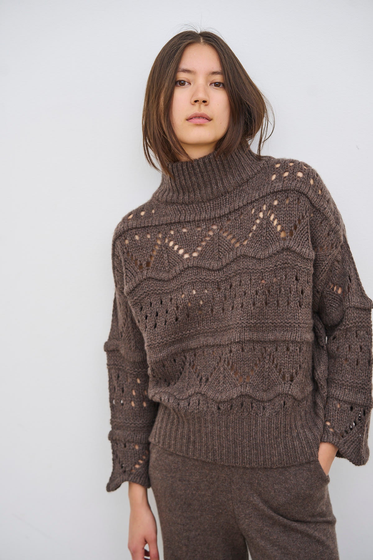 care-by-me-knit-comb-sweater-strickpullover-schwarz-kaschmir image 7