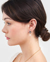 fable-england-jewellery-gold-pansy-ohrstecker-perle-lila image 2