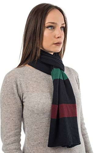 dalle-piane-cashmere-schal-gestreift-100-kaschmir-blau image 5