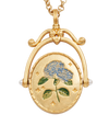 fable-england-jewellery-h-initial-hydrangea-halskette-gold image 3