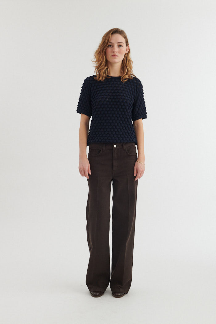 basic-apparel-cilla-ss-sweater-kurzarm-sky-captain-bio image 4