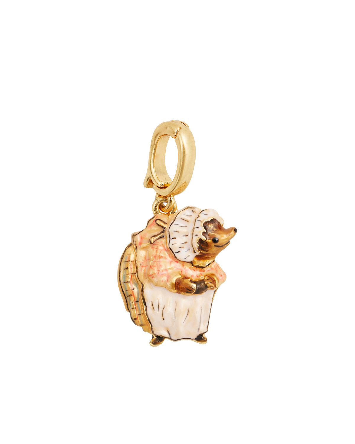fable-england-peter-rabbit-mrs-tiggy-winkle-charm-gold image 1