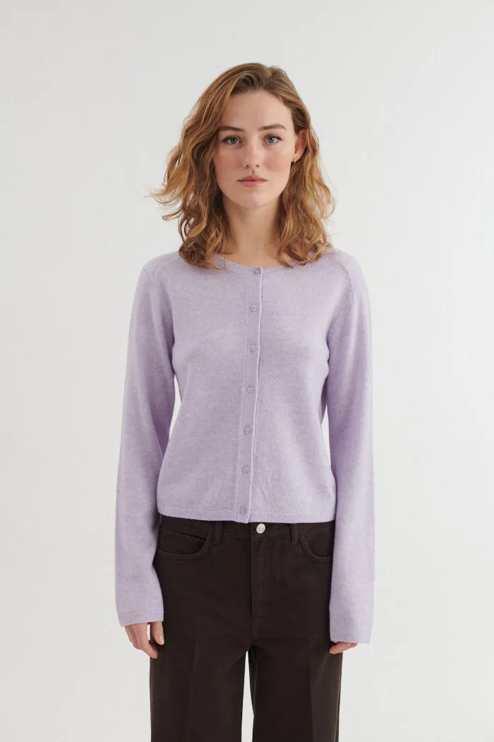 basic-apparel-selem-cardigan-strickjacke-violet-tulip-merinowolle image 1