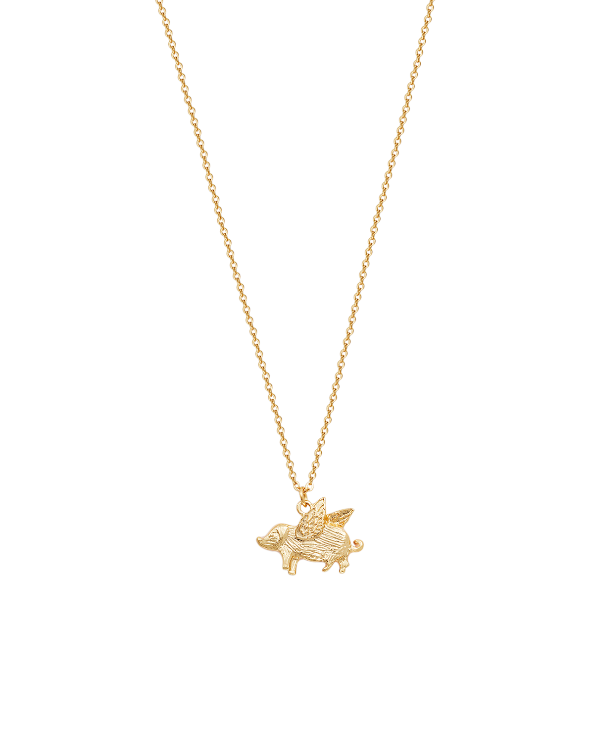 fable-england-flying-pig-gold-schmuckset-kette-ohrstecker image 6
