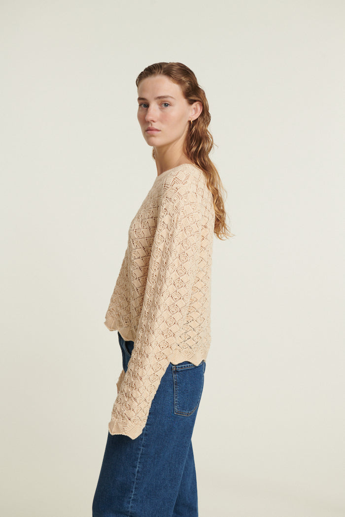 basic-apparel-dania-ls-sweater-pullover-birch-bio-baumwolle image 2