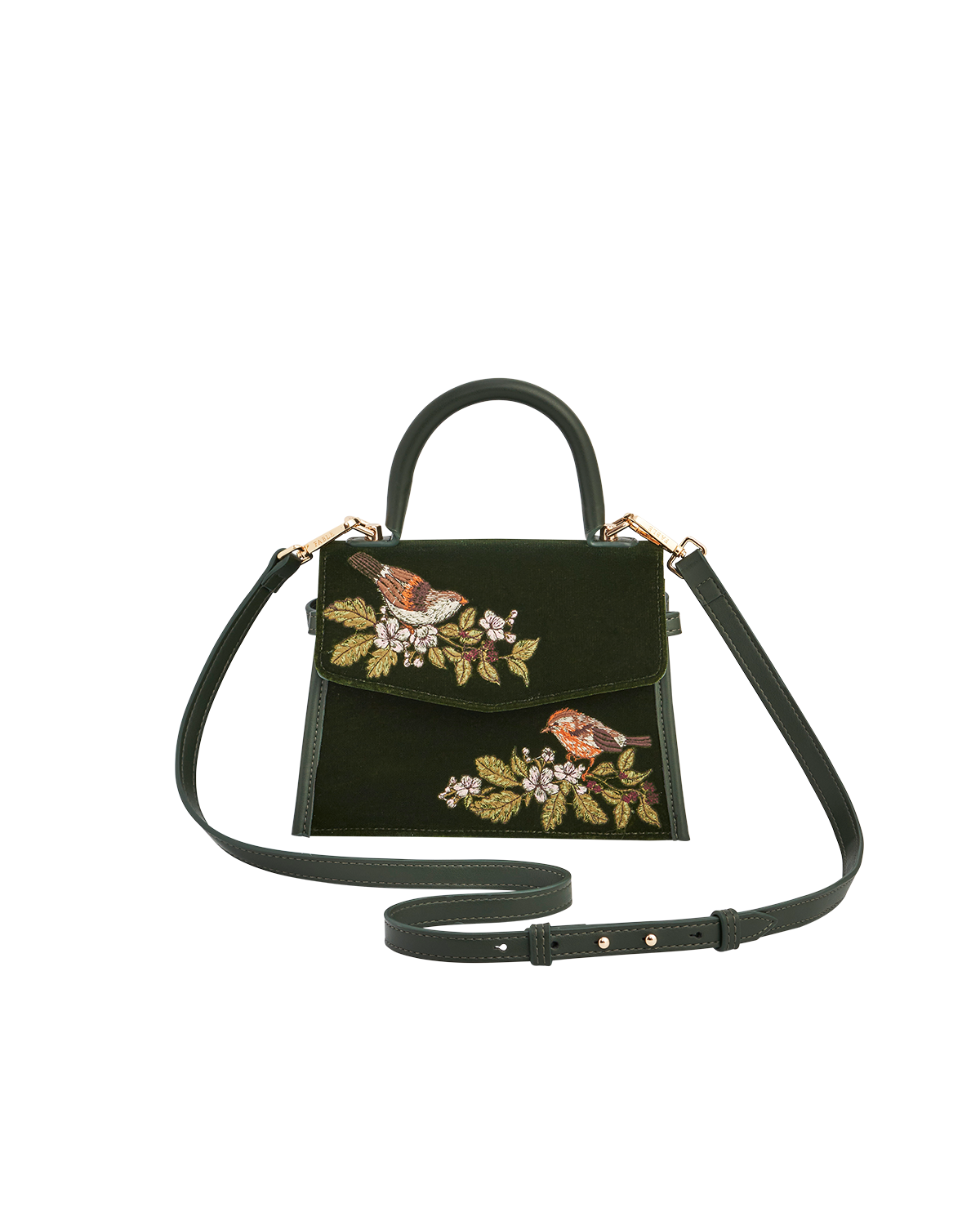 fable-england-eliza-wren-handtasche-gr-n-samt-stickerei image 4