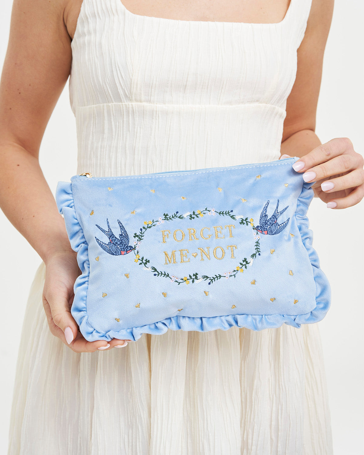 fable-england-vergissmeinnicht-pouch-samt-blau-bestickt image 2