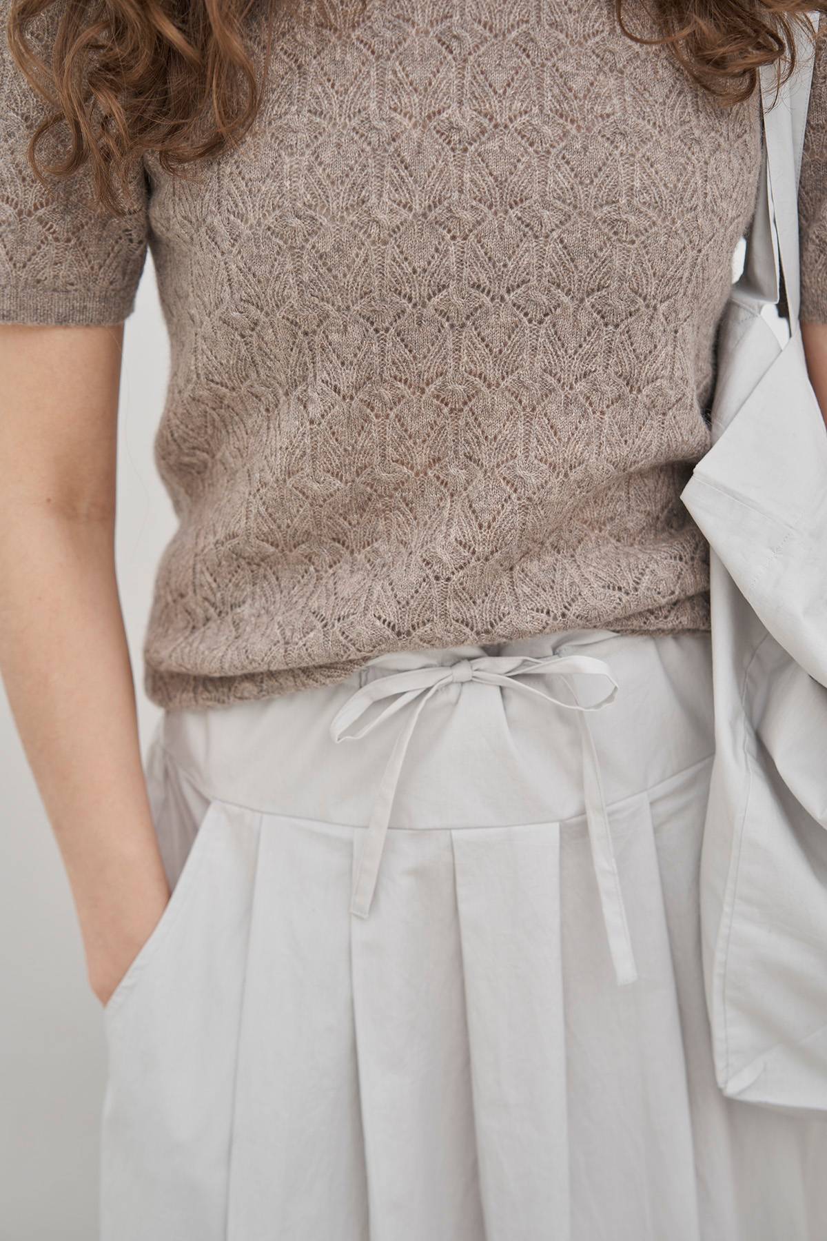 care-by-me-aja-t-shirt-kaschmirshirt-burgund-strickmuster image 1