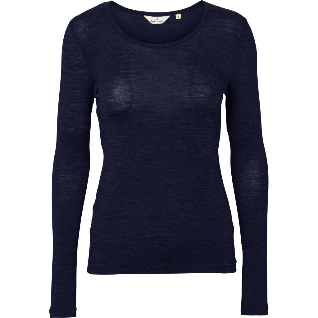 basic-apparel-rinja-ls-tee-langarmshirt-sky-captain-wolle image 6