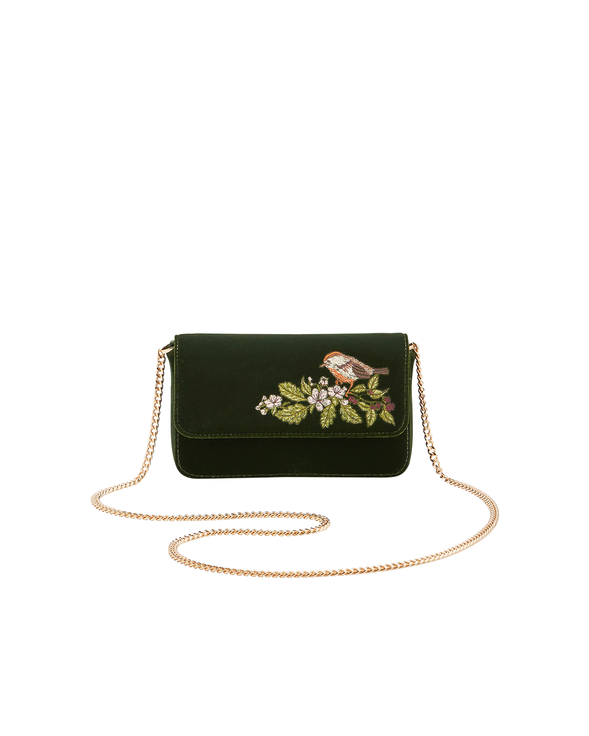 fable-england-sophia-wren-abendtasche-samt-gr-n-stickerei image 1