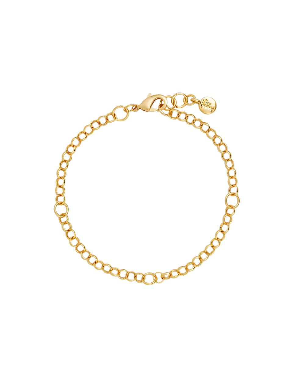 fable-england-gold-charm-chain-armband-gold image 1