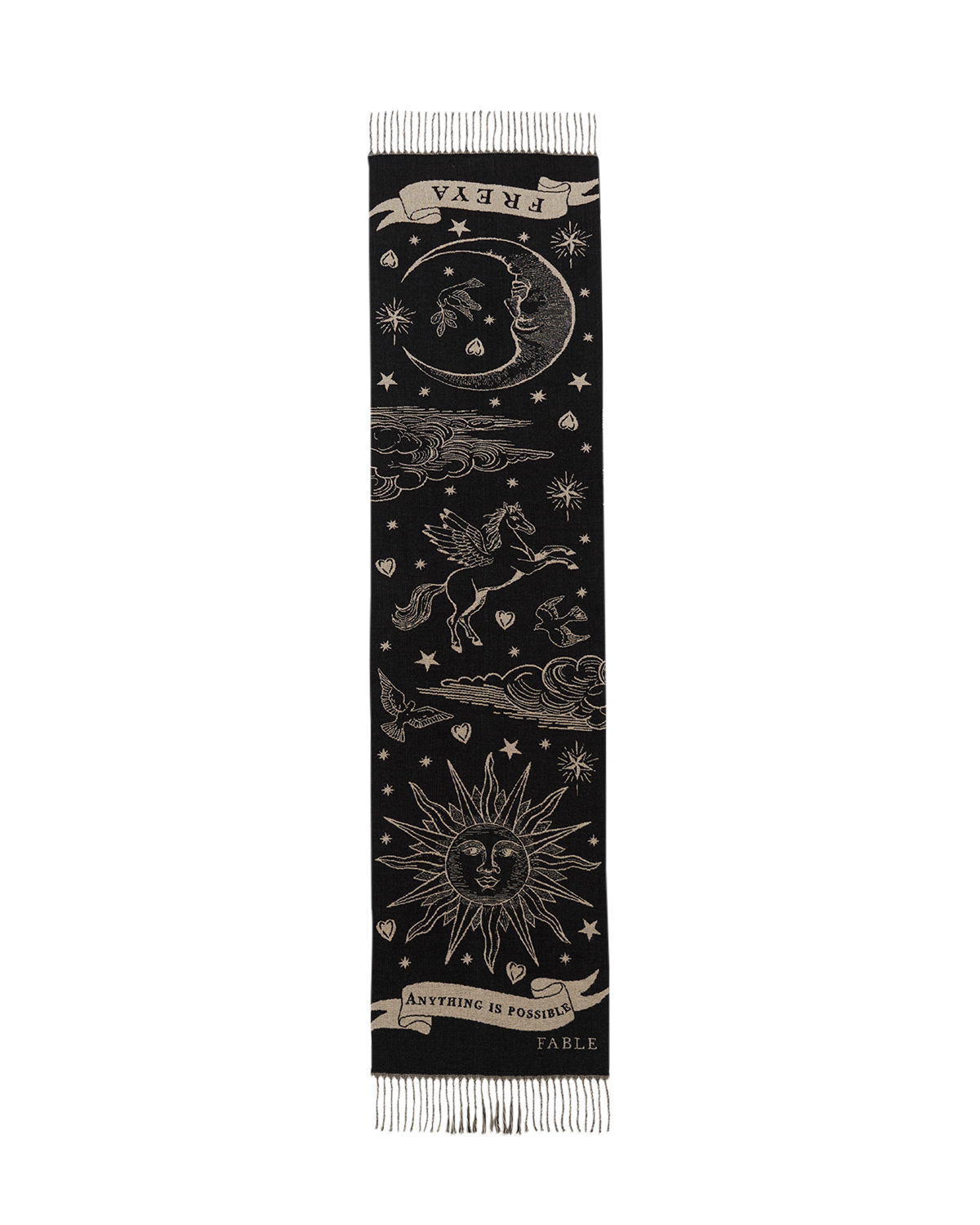 fable-england-freya-celestial-jacquard-schal-schwarz image 1