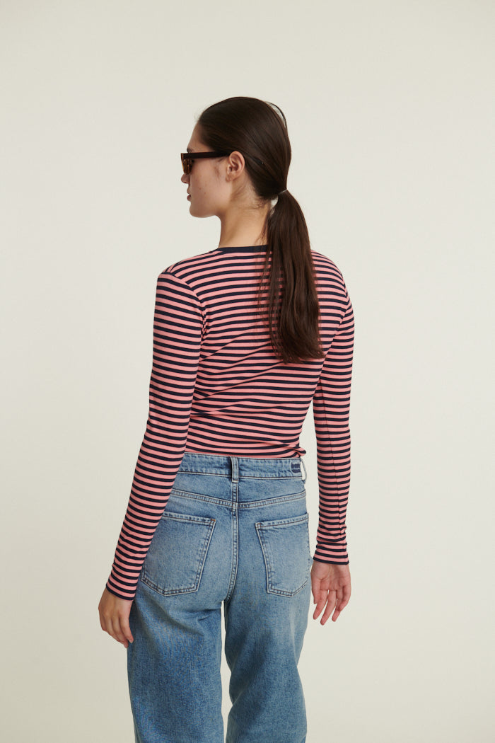 basic-apparel-ludmilla-ls-tee-langarmshirt-sky-captain-bio-baumwolle image 3