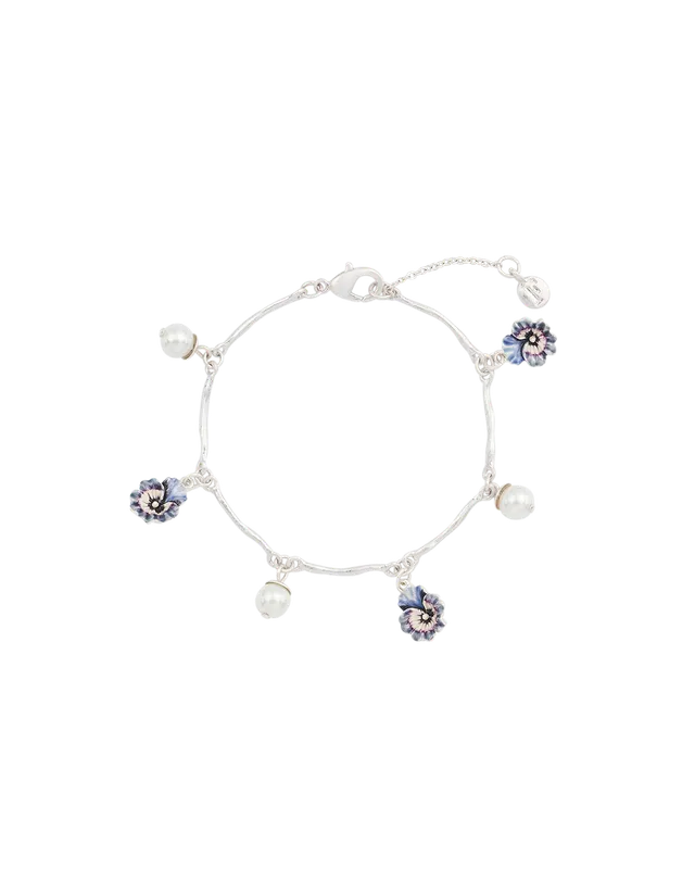 fable-england-pansy-pearl-charm-armband-silber image 1