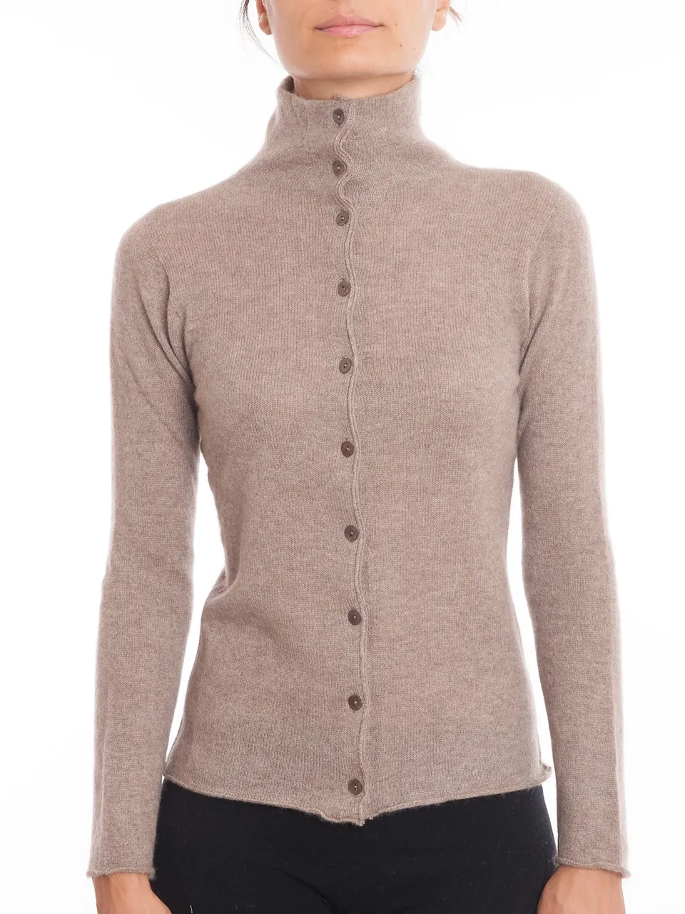 dalle-piane-cashmere-strickjacke-kaschmir-knopfleiste-damen image 1
