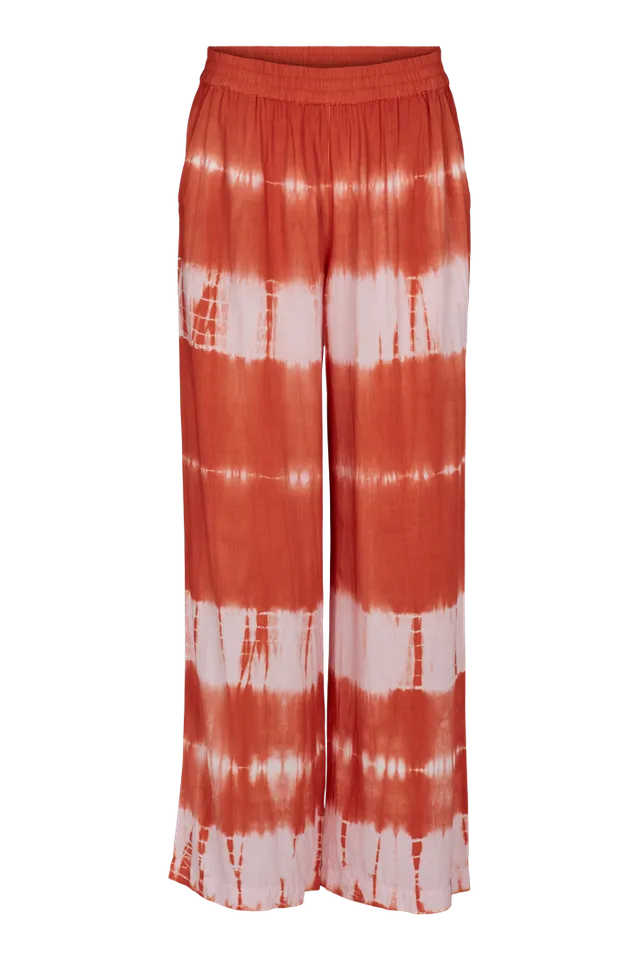 basic-apparel-orchid-pants-sommerhose-tie-dye-rosa-viskose image 1