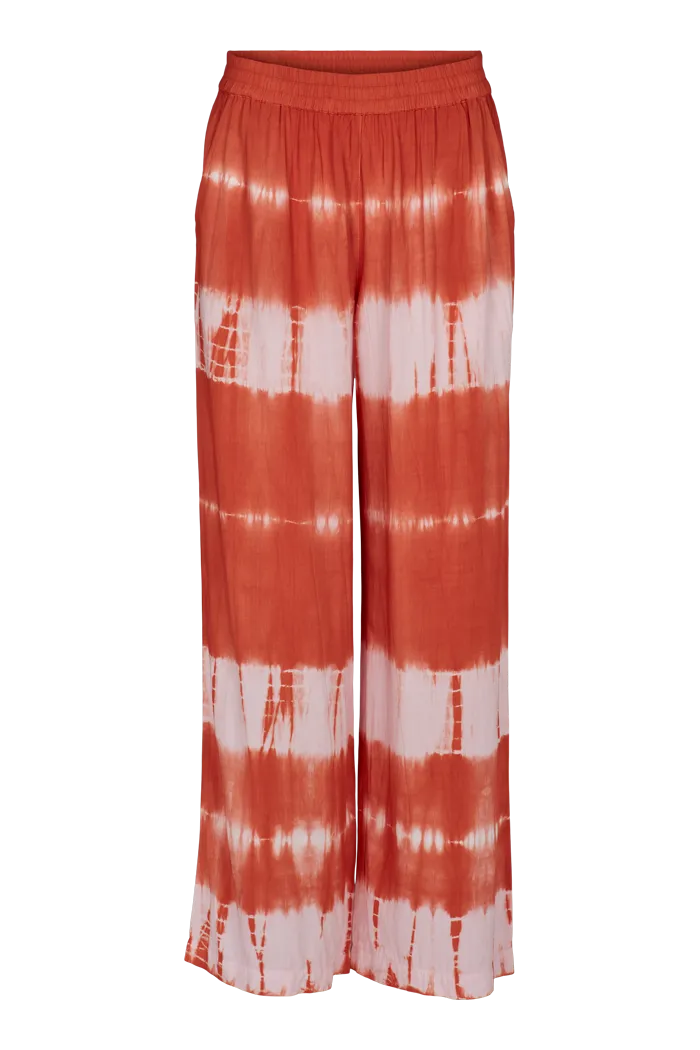 basic-apparel-orchid-pants-sommerhose-tie-dye-rosa-viskose image 1