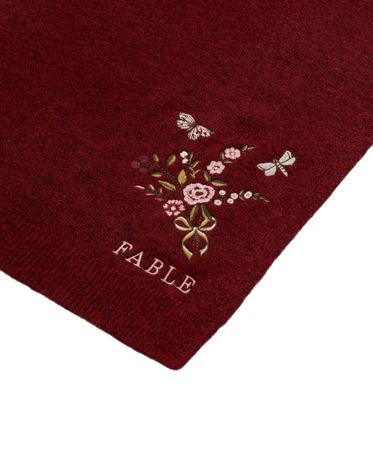 fable-england-eve-floral-strickschal-rot-meliert-wolle image 5