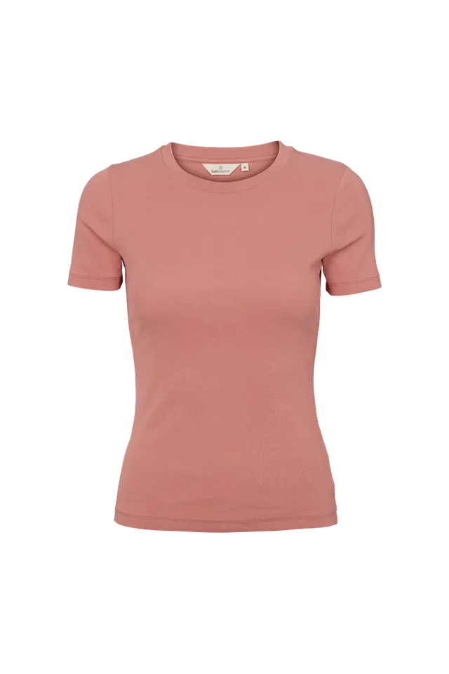 basic-apparel-ludmilla-o-neck-t-shirt-old-rose-bio image 1