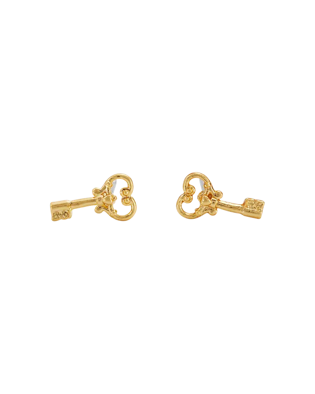 fable-england-jewellery-key-ohrstecker-gold image 1