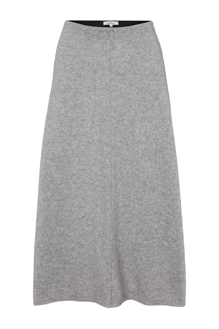 basic-apparel-lise-3-4-skirt-strickrock-light-grey-wollmix image 6
