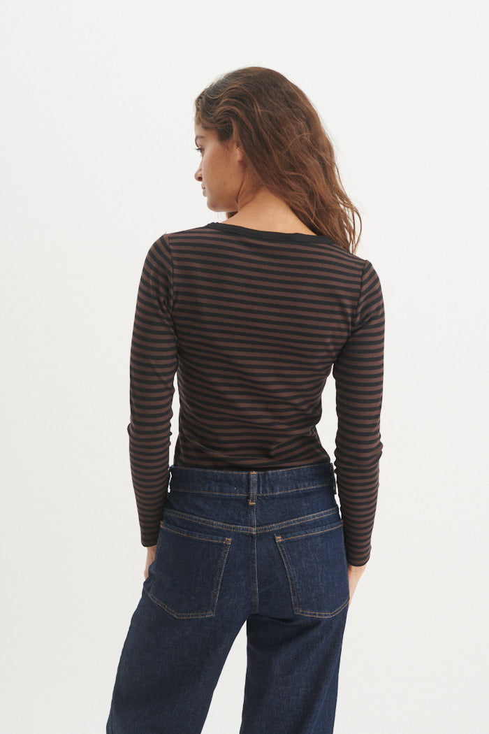 basic-apparel-ludmilla-ls-granddad-shirt-chocolate-torte-bio image 3