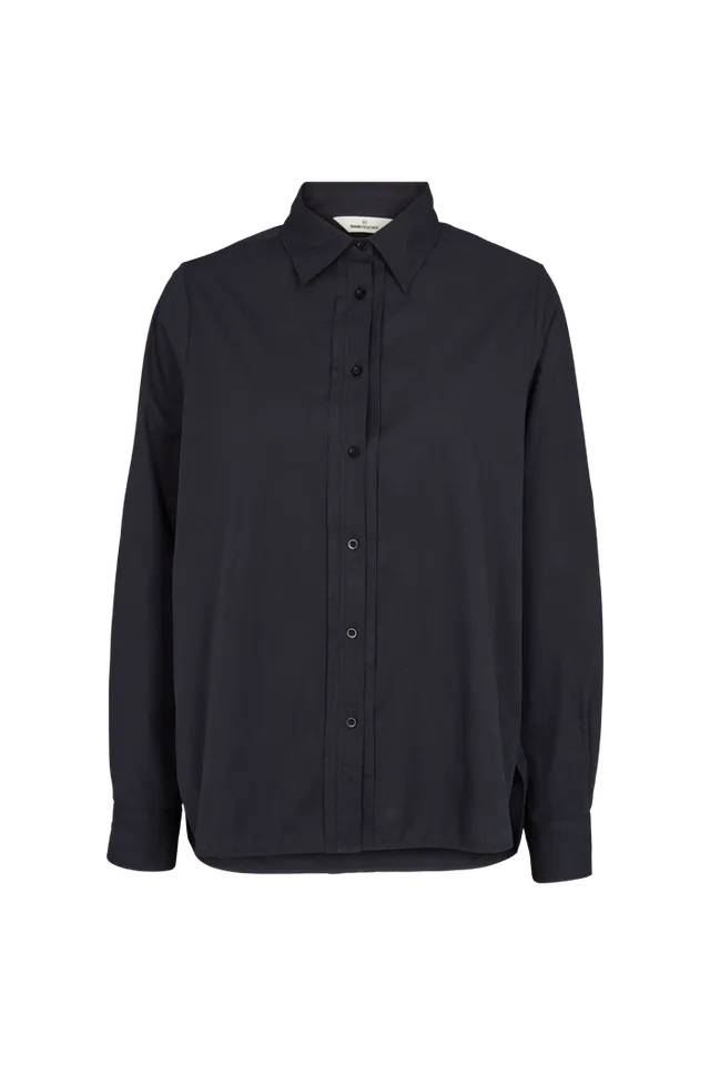 basic-apparel-vilde-pleat-ba416-19-hemd-schwarz-bio-baumwolle image 1