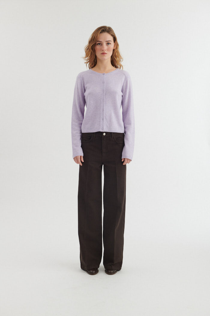 basic-apparel-selem-cardigan-strickjacke-violet-tulip-merinowolle image 4