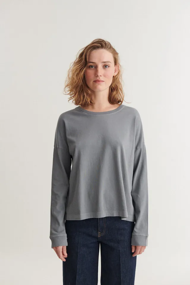 basic-apparel-boni-ls-langarmshirt-poppy-seed-bio-baumwolle image 1