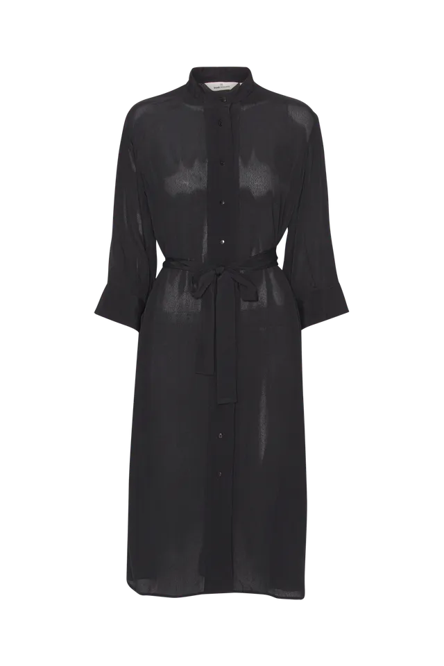 basic-apparel-yasemin-shirt-dress-hemdkleid-schwarz-viskose image 1