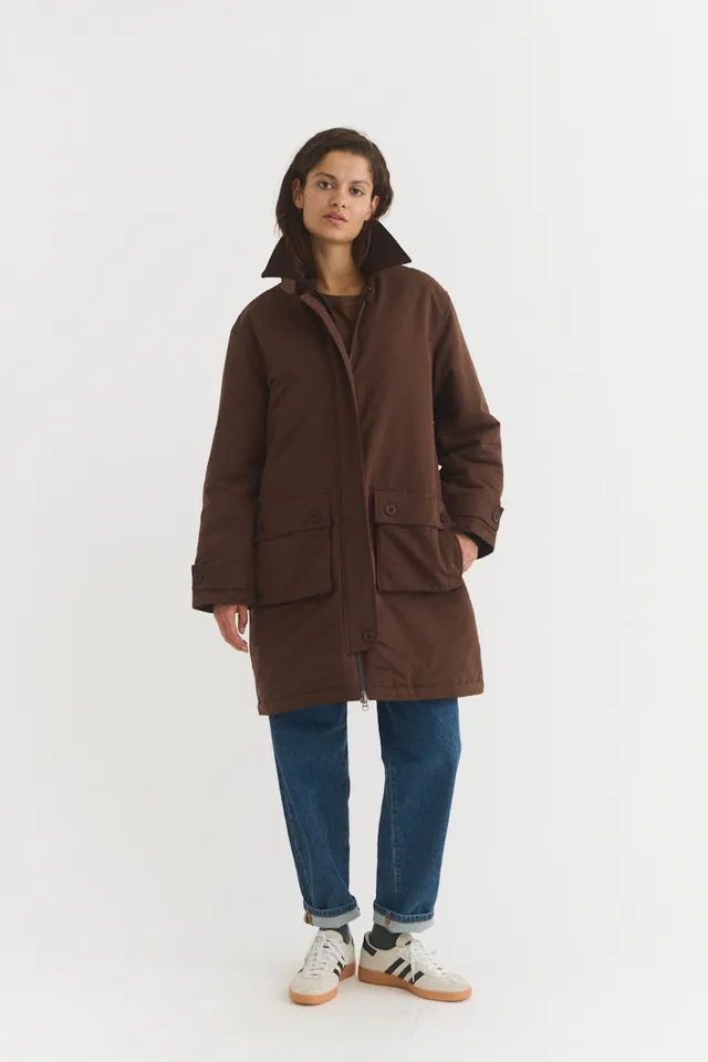basic-apparel-outerwear-asani-coat-mantel-braun-bio image 1