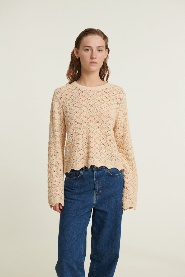 basic-apparel-dania-ls-sweater-pullover-birch-bio-baumwolle image 1
