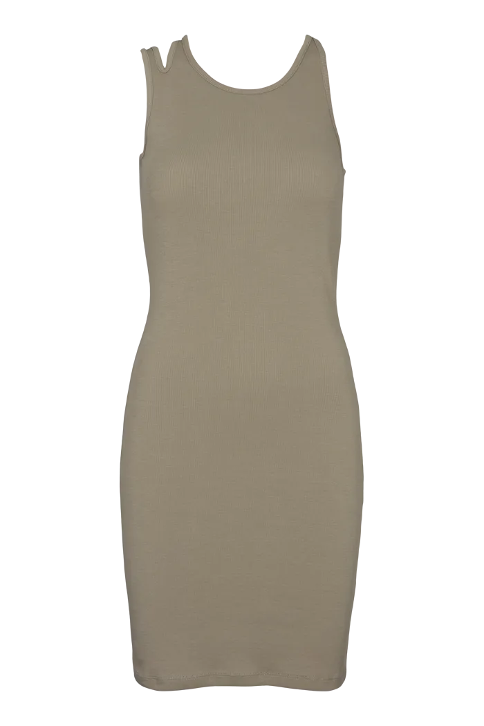 basic-apparel-ludmilla-kleid-vetiver-stretch image 1