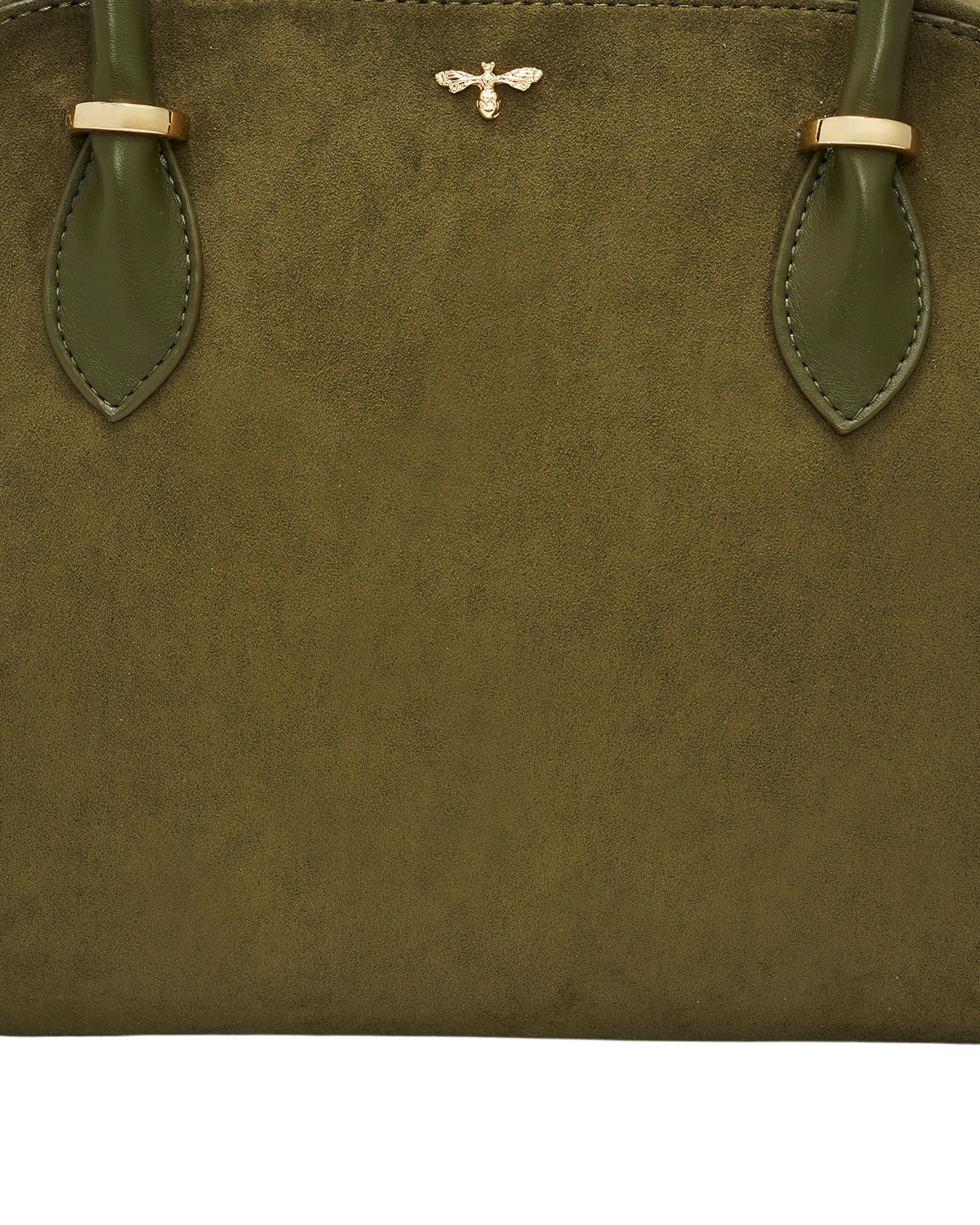 fable-england-amelia-faux-suede-schultertasche-khaki image 8