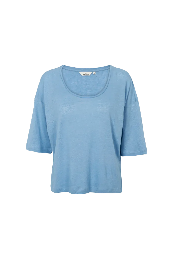 basic-apparel-ryda-t-shirt-blissful-blue-oversized-leinen image 1