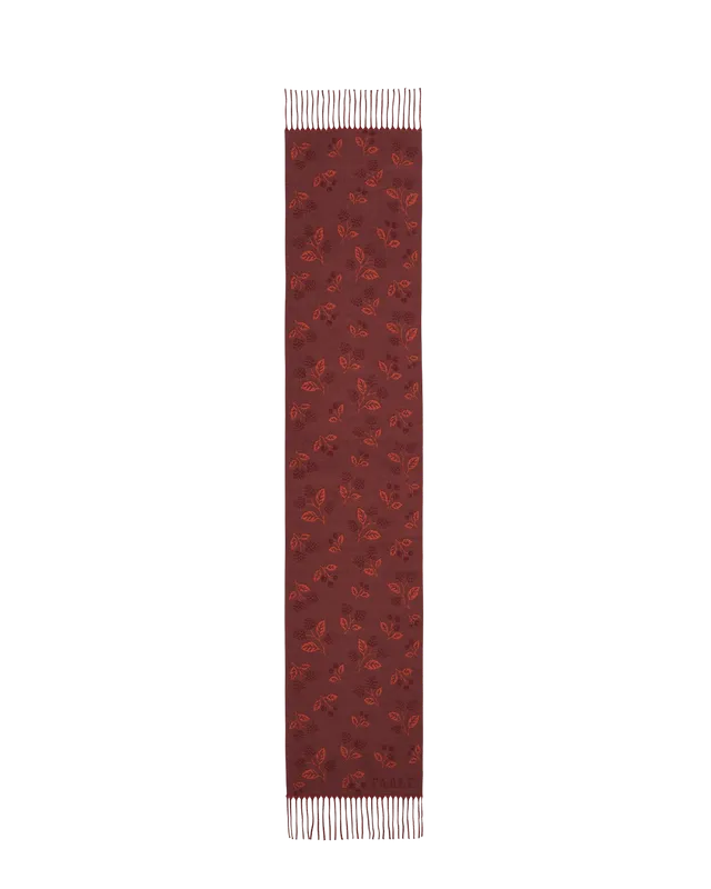 fable-england-blackberry-jacquard-schal-burgundy image 1