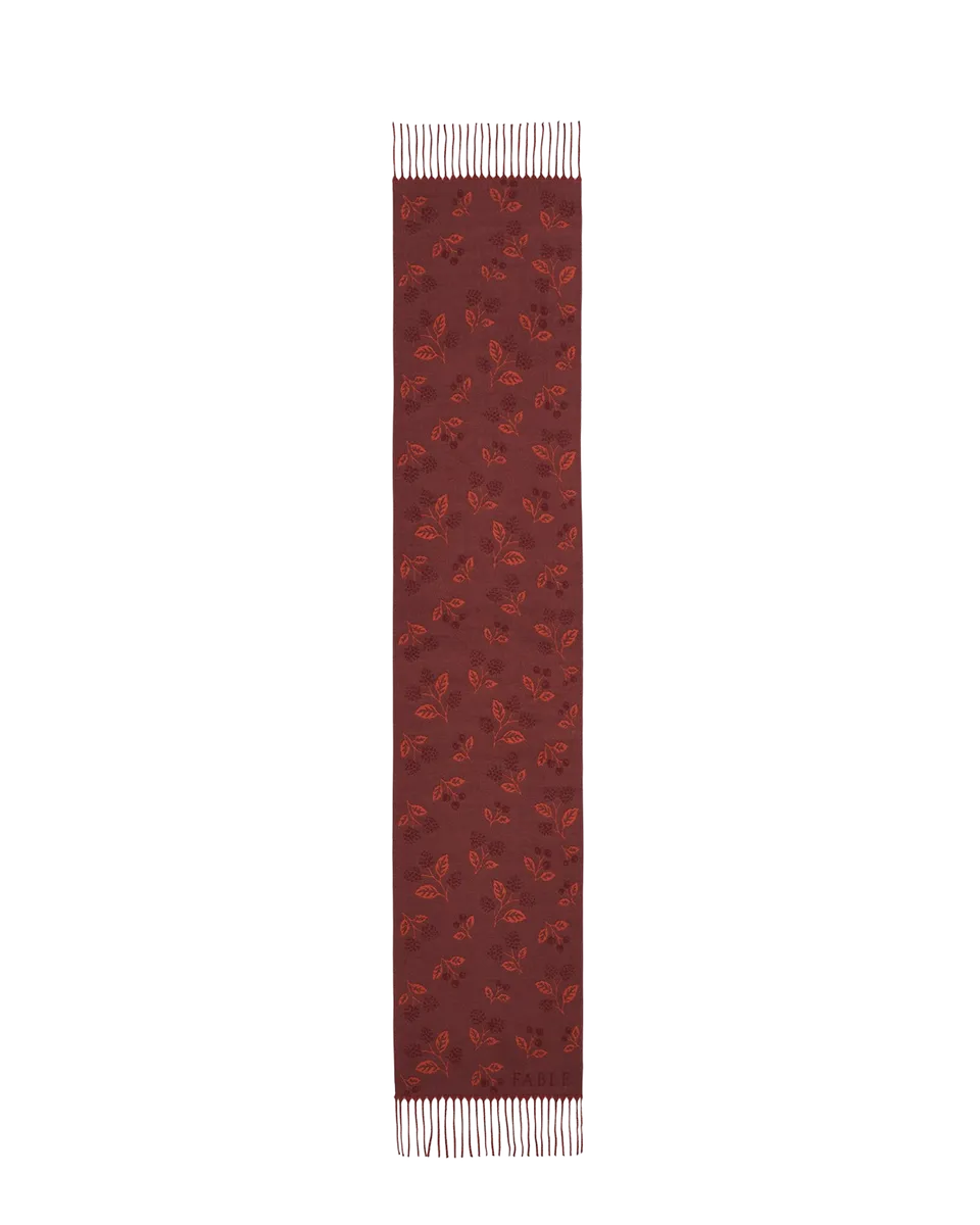 fable-england-blackberry-jacquard-schal-burgundy image 1