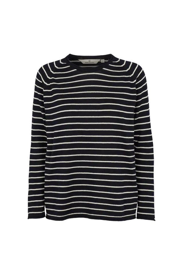 basic-apparel-soya-sweater-pullover-navy-bio-baumwolle image 1