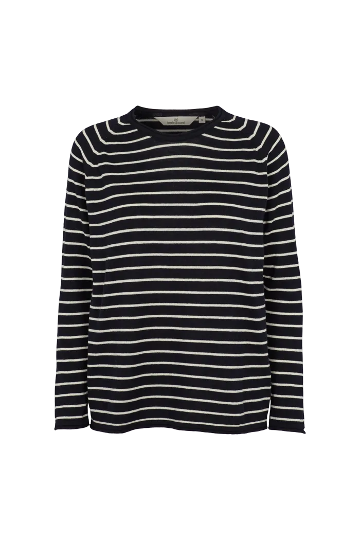 basic-apparel-soya-sweater-pullover-navy-bio-baumwolle image 1