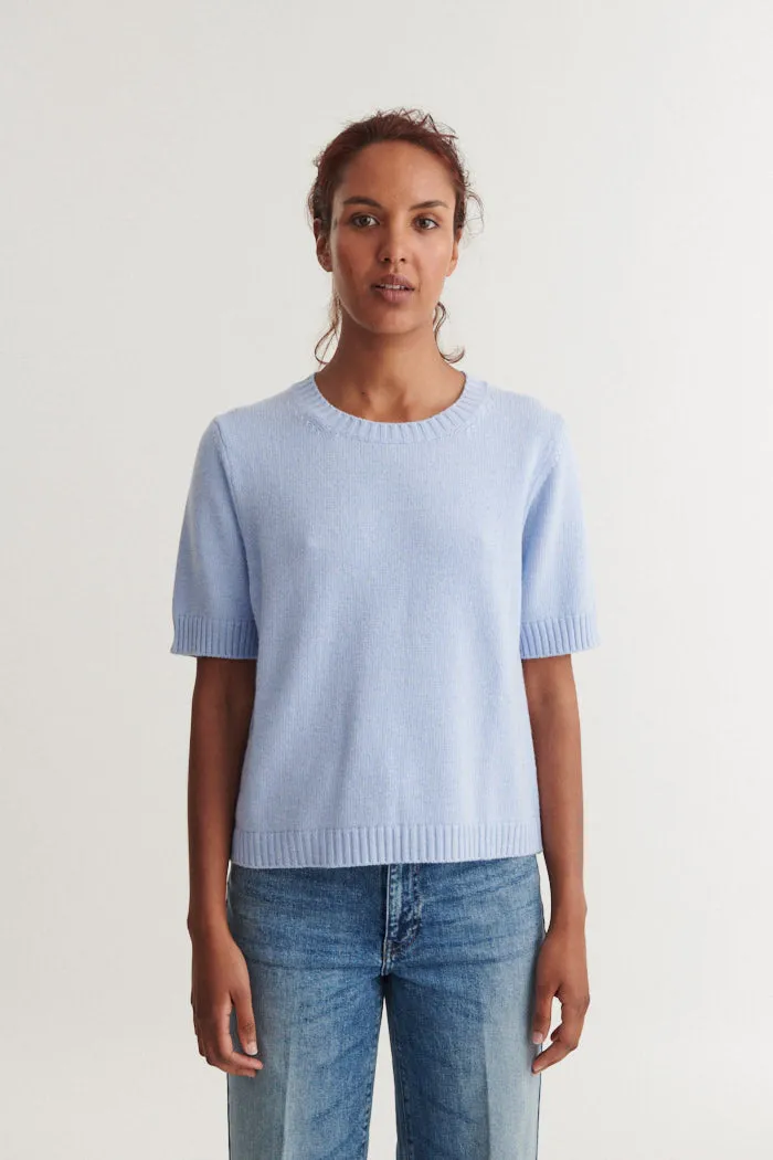 basic-apparel-cady-ss-o-neck-strick-frozen-fjord-cashmere image 1