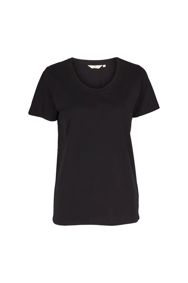 basic-apparel-rebekka-tee-t-shirt-schwarz-bio-baumwolle image 1