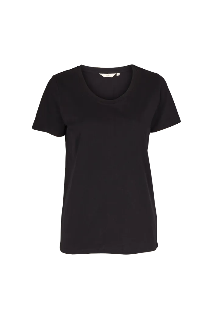 basic-apparel-rebekka-tee-t-shirt-schwarz-bio-baumwolle image 1