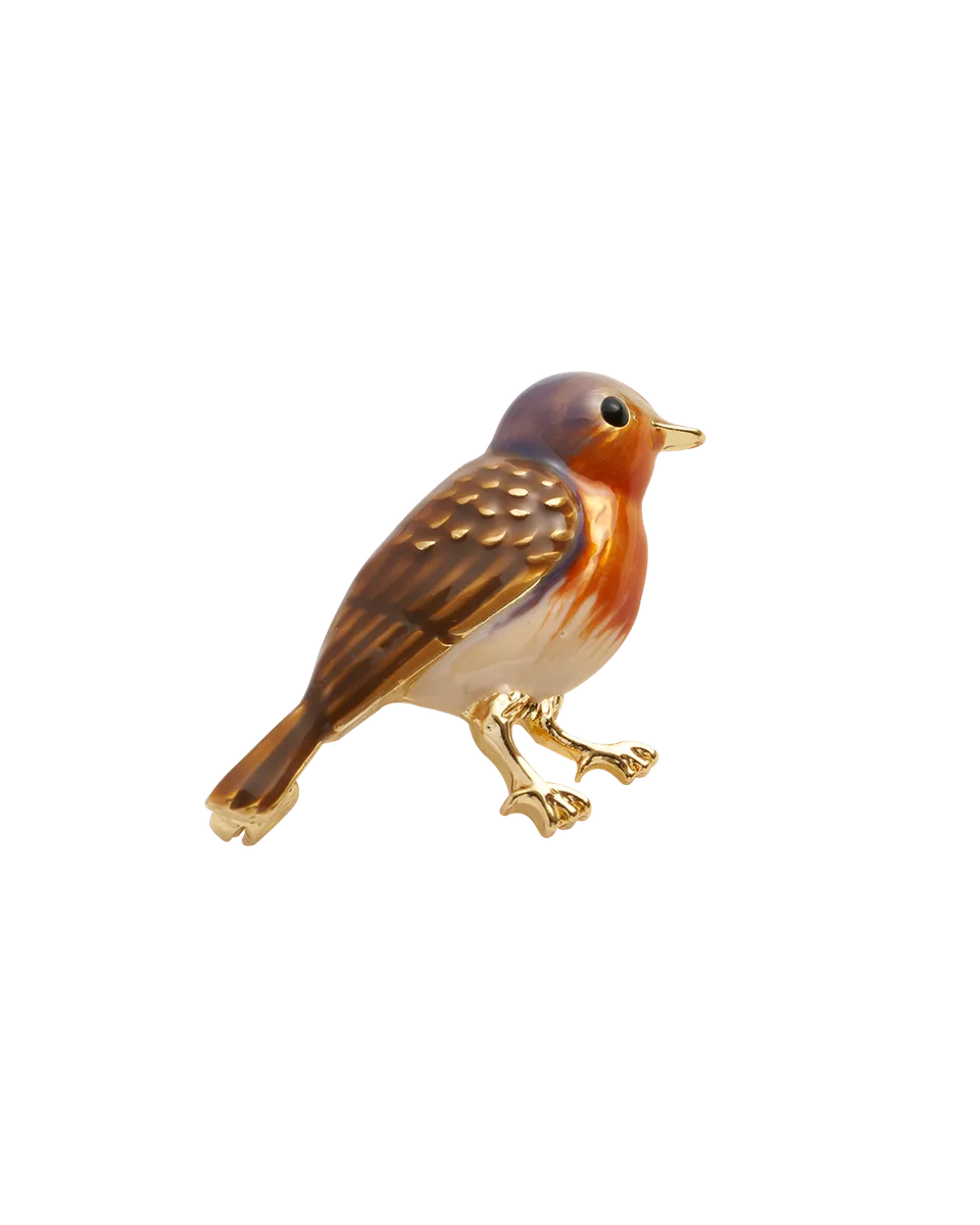 fable-england-robin-brosche-emaille-rotkehlchen-gold image 1